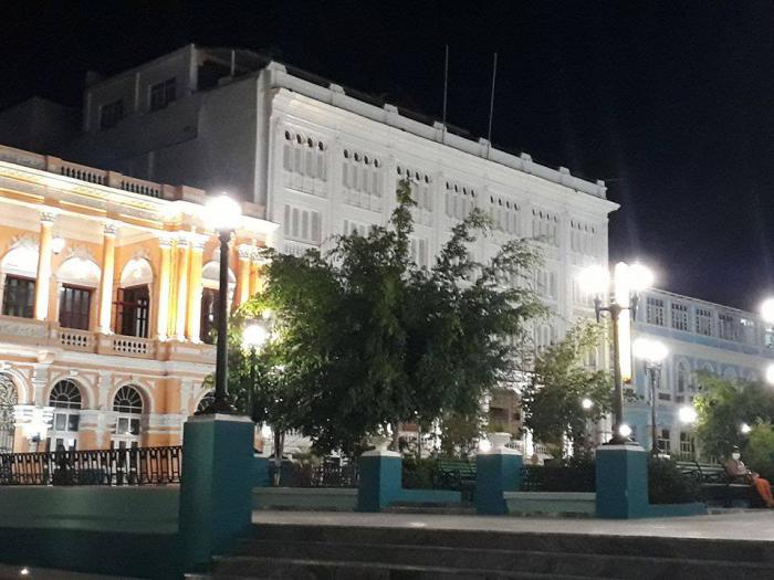 Nuevas luces en el parque Céspedes y sus alrededores