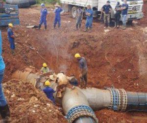 En el sistema de acueducto El Gato se laboró más de 20 horas para instalar más de cinco nuevos kilómetros de conductoras para asegurar el bombeo del agua.