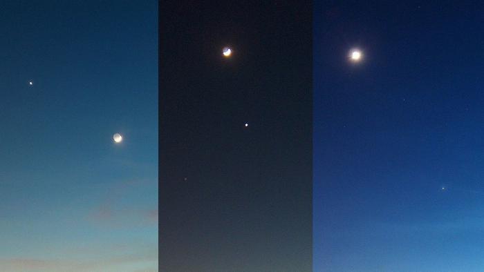 Se podrá ver la luna llena entre los puntos brillantes de Saturno y Júpiter, así como Marte y Venus durante la madrugada