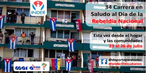 edición 34 de la carrera en saludo al Día de la Rebeldía Nacional