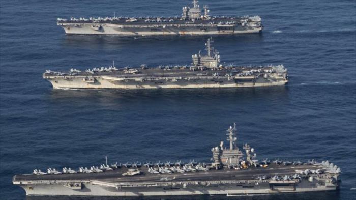 Envía Estados Unidos barcos y portaaviones al Mar del Sur de China.
