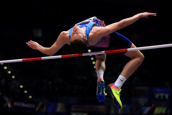 Danil Lysenko, subcampeón mundial de salto de altura en Londres 2017, de Rusia. foto: World Athletics