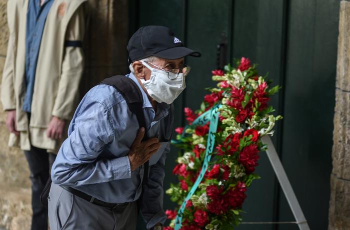 Despedida del Pueblo a Eusebio Leal, Historiador de la Habana, en el Palacio de los Capitanes Generales