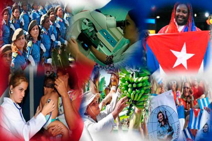 La mujer cubana se ha realizado en la obra de su pueblo, como dijera el Comandante en Jefe Fidel Castro Ruz: La mujer es una Revolución dentro de la Revolución