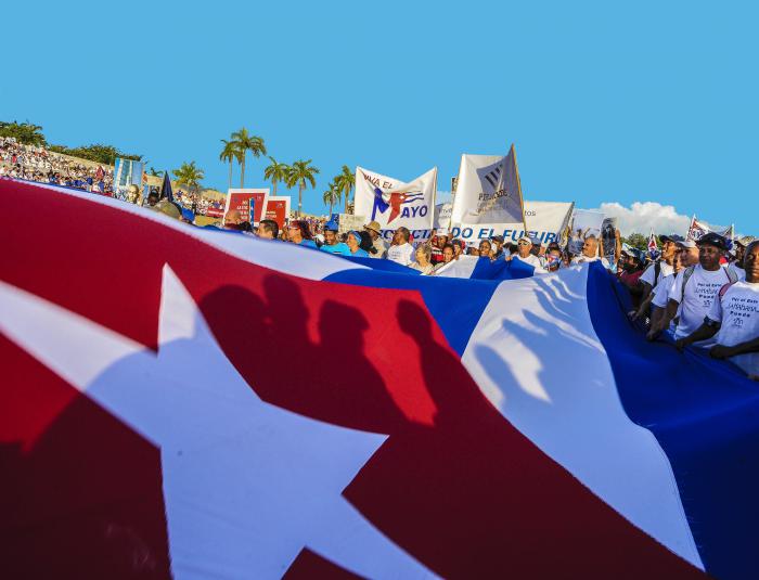Primero de Mayo-2019.Desfile por el día Internacional de los Trabajadores en la Plaza de la Revolución