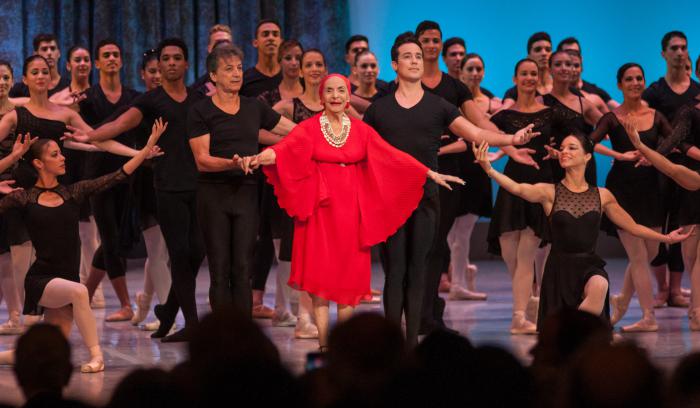 Alicia Alonso durante la inauguración del 25 Festival de Ballet de La Habana