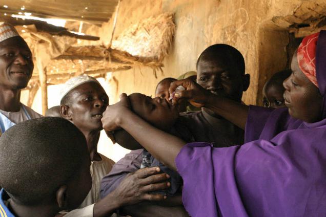 Campaña de inmunización en Africa