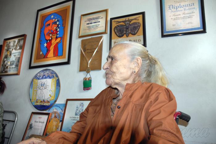 80 aniversario de Teresita Fernández, trovadora de canciones infantiles.