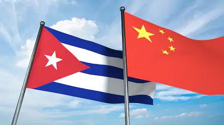 BANDERA CUBANA Y CHINA