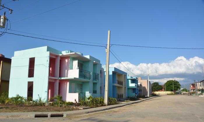 Nuevas viviendas en Santiago de Cuba.