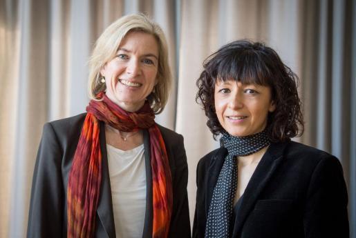 Las científicas Emmanuelle Charpientier y Jennifer Doudna