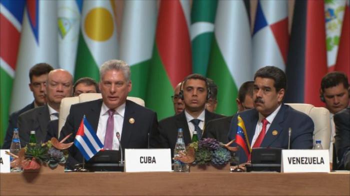 Cuba ha ratificado, a través de nuestro presidente Miguel Díaz-Canel, su apoyo y compromiso con Mnoal. foto: presidencia cuba