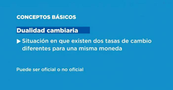 dualidad cambiaria
