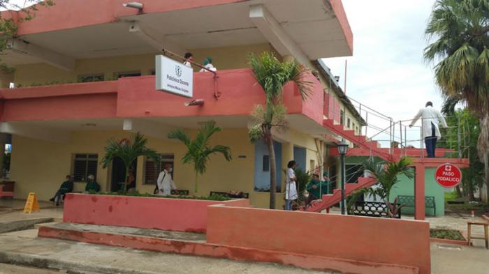 El Policlínico del área Centro de la ciudad de Ciego de Ávila, uno de los que comenzó con el proceso de tomas de muestras