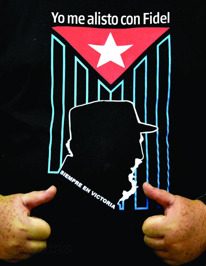 Efige de Fidel en pulover