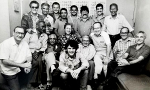 Fotorreporteros de Granma en los 90 del pasado siglo.