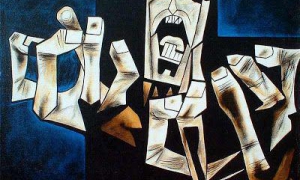 Obra Las manos de la protesta, de Oswaldo Guayasamín