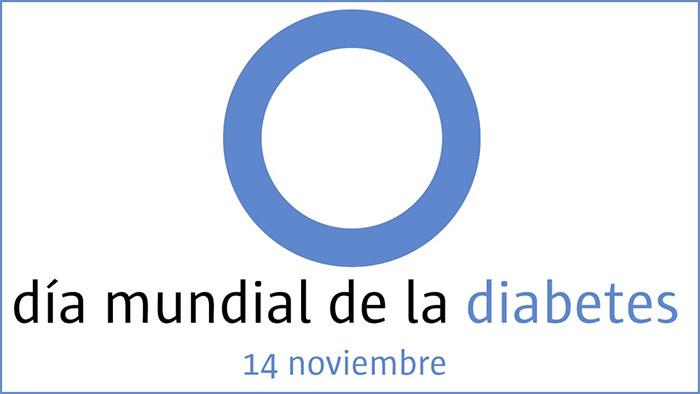 El círculo azul simboliza la vida, la salud, y la unidad de la comunidad internacional de la diabetes.