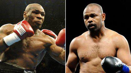 Mike Tyson y Roy Jones Jr.