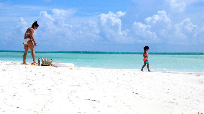 Playa rehabilitada en el destino turístico Jardines del Rey.