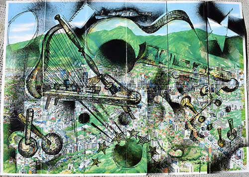 Obra de la expo Apuntes de viaje, de Diana Balboa
