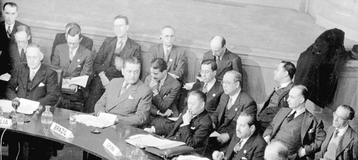 La primera sesión de la Asamblea General se realizó en Londres, en 1946.