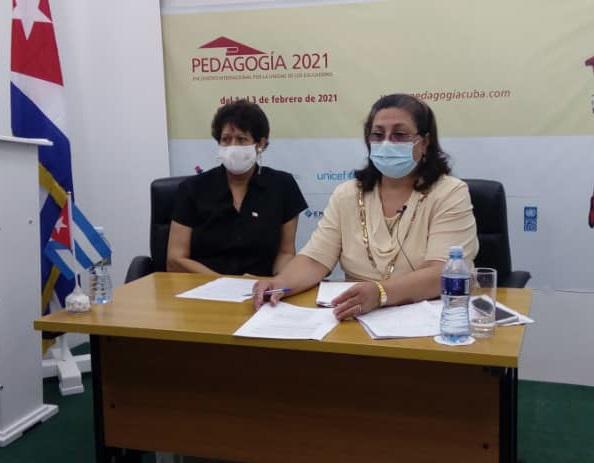La Ministra y la Viceministra primera de Educación en Cuba participaron en el panel de alto nivel sobre Derechos de la Educación de la primera infancia, organizado por la UNESCO.