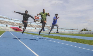 Entrenamiento del equipo nacional de atletismo