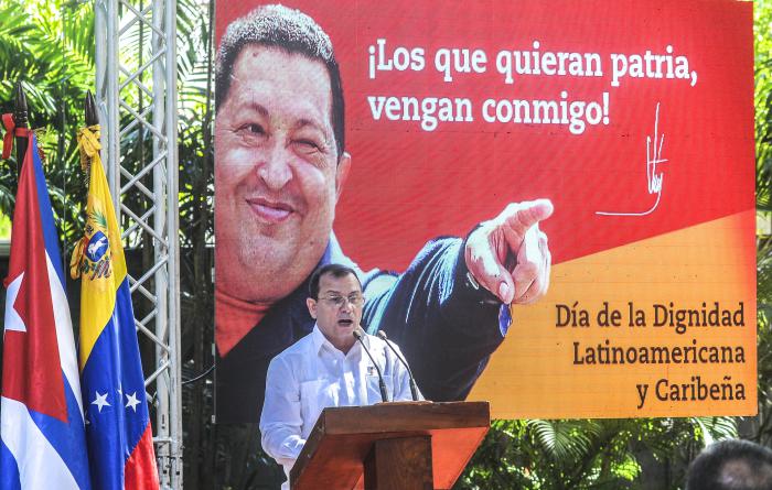 Acto central por el Día de la dignidad Latinoamericana y Caribeña en el VIII Aniversario de la desaparición fisica del Comandante Hugo Rafael Chávez Frías.Instituto Cubano de Amistad Con los Pueblos.