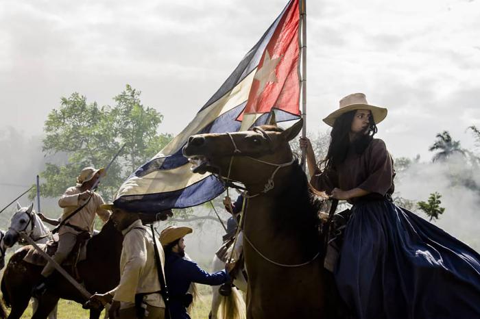 Fotograma del video clip El mambí.