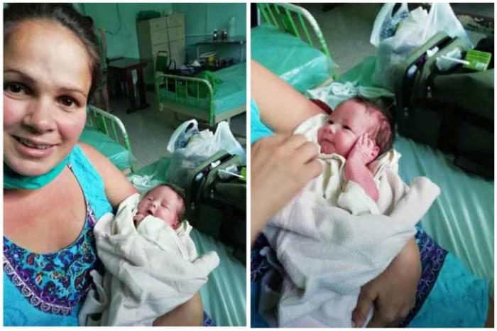 Bebé y su madre recuperada de Covid-19 en Cuba están en casa