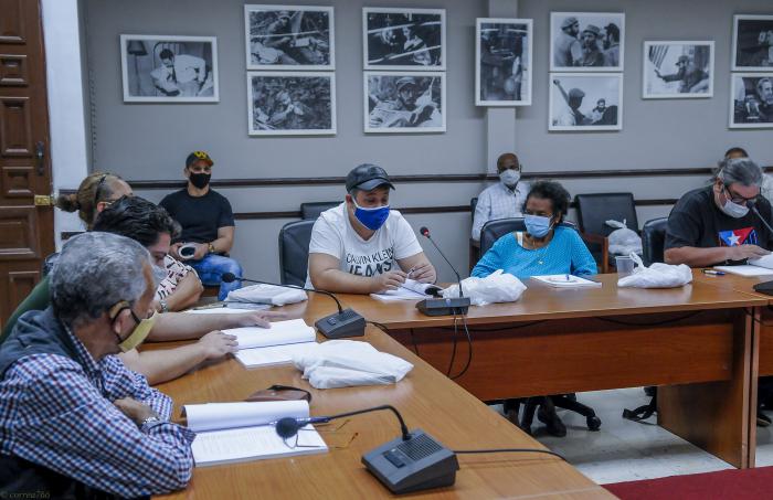 Balance 2020 del Periódico Granma, en la Casa de la UJC en 15 y 16 Vedado