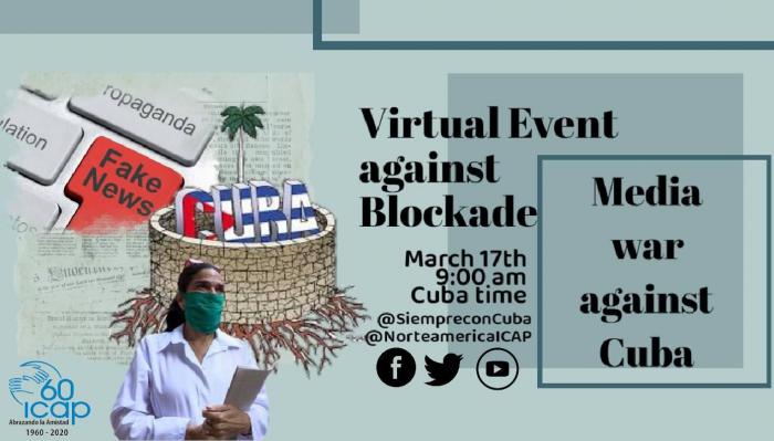 Evento virtual Guerra mediática contra Cuba