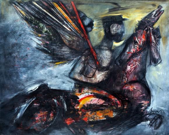 Obra Arcángeles del Alba, de Nelson Domínguez.