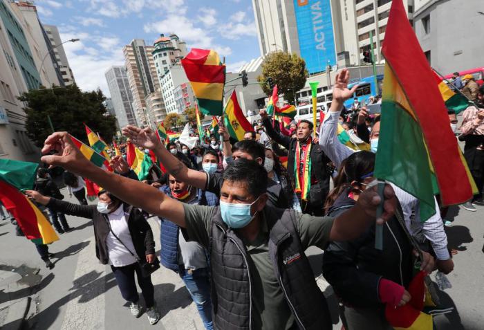El pueblo de Bolivia exige justicia frente a los golpistas que en 2019 le arrebataron la paz al Estado plurinacional. foto: efe