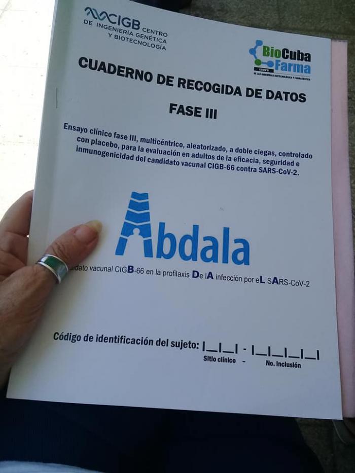 Abdala Candidato vacunal fase de prueba