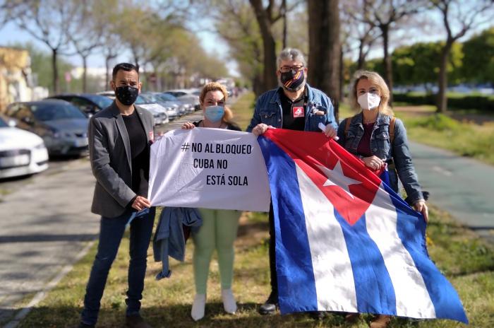Desde Sevilla exigen a EE.UU. cese del bloqueo genocida contra Cuba.