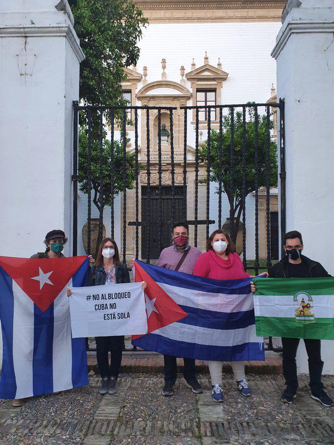 Sociedad Cultural Cubano Andaluza José Martí se suma al reclamo internacional para exigir el fin del bloqueo de EE.UU. contra Cuba