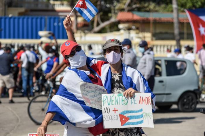 Caravana contra el bloqueo en La Habana