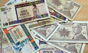 Dinero cubano.