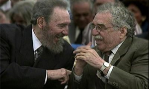 Fidel con Gabriel Garcia Márquez.