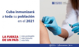 Cuba inmunizará a toda su poblacion en 2021