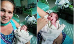 Bebé y su madre recuperada de Covid-19 en Cuba están en casa