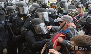 manifestantes en el capitolio de Estados Unidos