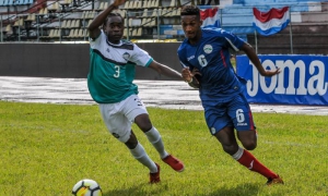 Partido Preliminar clasificatorio de futbol entre Cuba y Turcas 