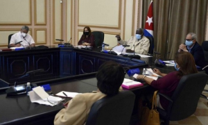 Presidido por Esteban Lazo Hernández sesionó este lunes el Consejo de Estado, me
