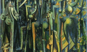obra «La jungla» de Wilfredo Lam