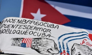 Caravana contra el bloqueo en La Habana