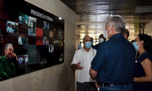 Visita de Díaz-Canel a Combiomed Tecnología Médica Digital