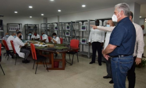 Visita de Díaz-Canel a Combiomed Tecnología Médica Digital